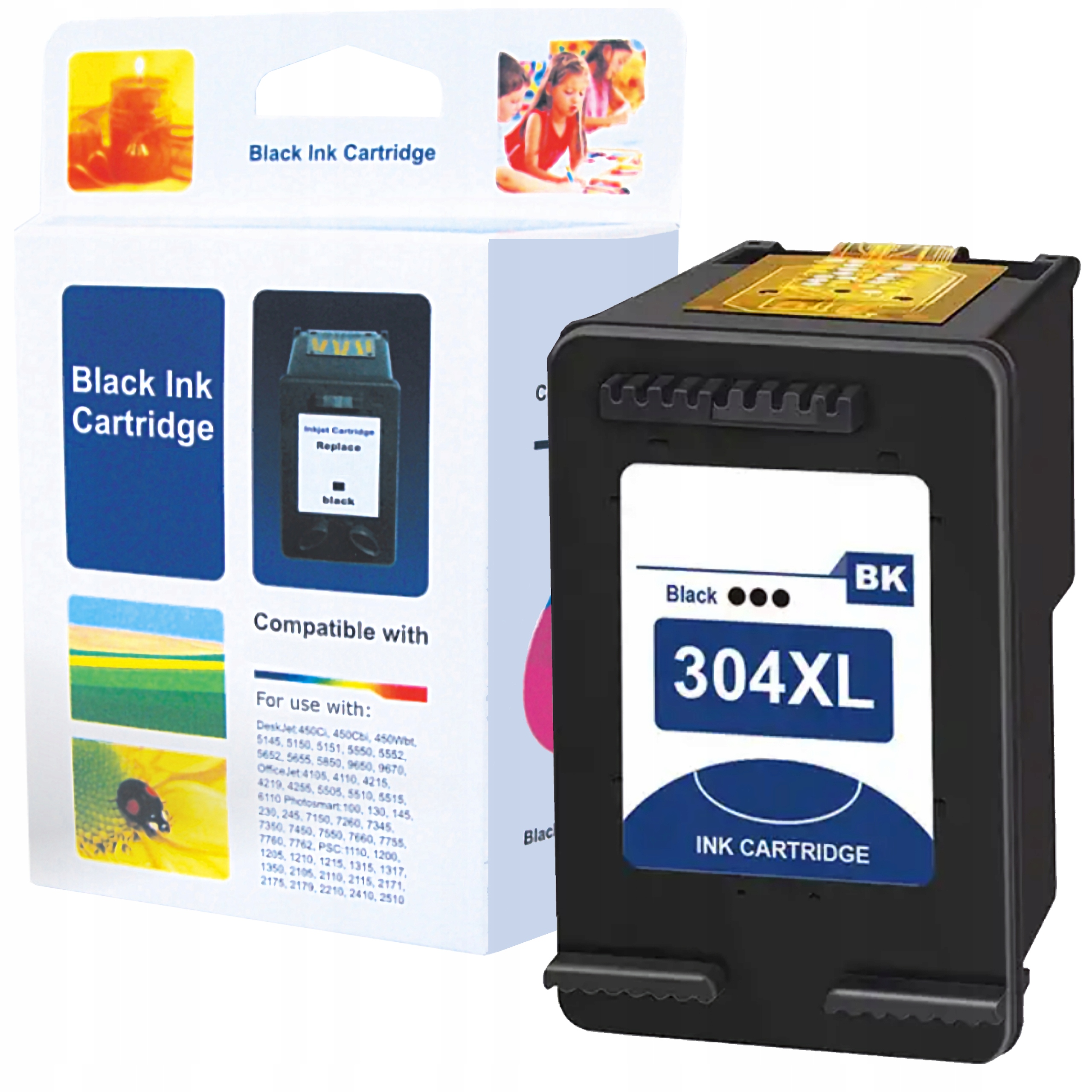 Nový atrament 1one pre HP 304 BK XL pre HP black (black)
